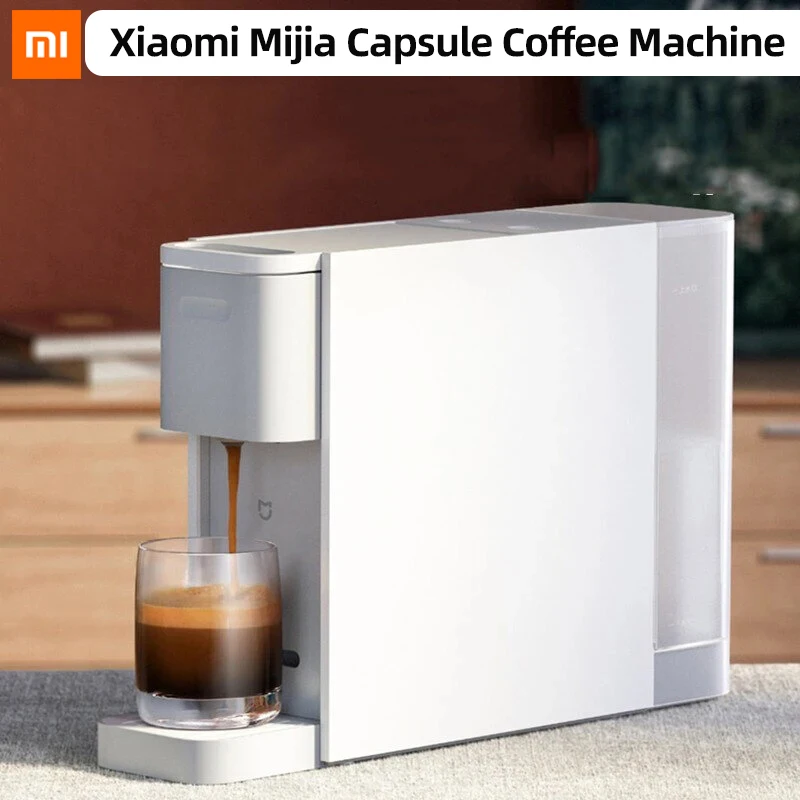 Xiaomi Mijia S1301 Capsule Coffee Machine Compatible with Nespresso Capsule 20Bar Solenoid Pump Removable 600ml Water Tank