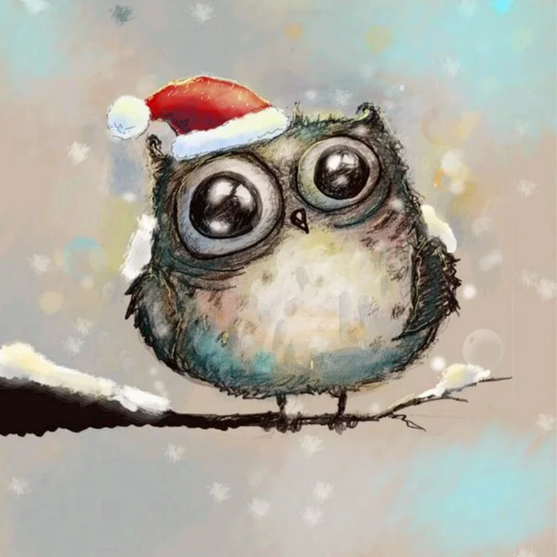 

Diamond Embroidery Cartoon Cute Owl 5D Full Square Drill DIY Diamond Painting Ocean Mosaic Picture Round Cross Stitch Home Decor