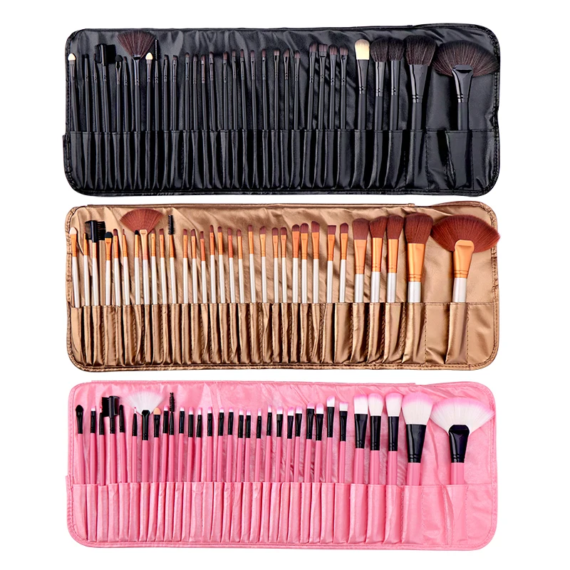 

Explosion Models 32 Pcs Makeup Brush Set Smudge Brush Lip Brush Eyebrow Brush Wooden Handle With Brush Bag Beauty Tools