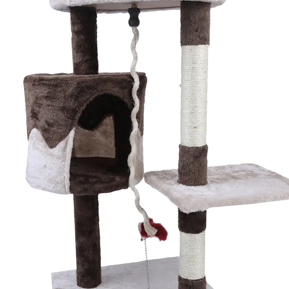 Кошачья башня с деревом Кондо Когтеточка домашняя мебель для скалолазания