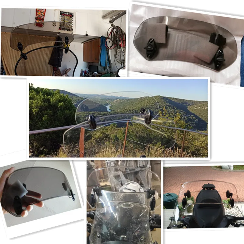 Универсальный Регулируемый спойлер на лобовое стекло мотоцикла скутера