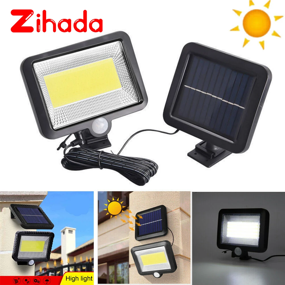 Настенный светильник на солнечной батарее движения PIR датчик лампы