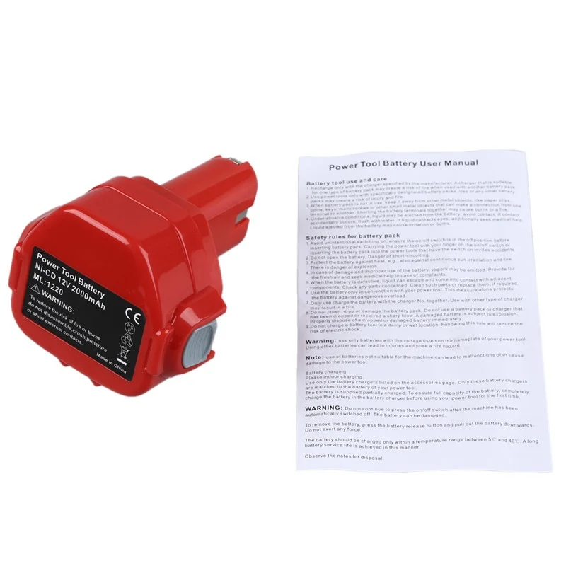 Лидер продаж; Новинка; 2.0AH 12V Мощность инструмент Батарея для MAKITA 1220 1222 193981-6 6227D 6313D 6317D 6217DWDE 6217DWDLE 6223D 6223DE 6223DW 6223