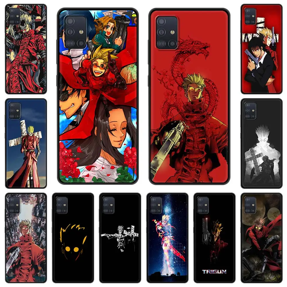 

TriGun Stampede Wolfwood чехол для телефона Samsung Galaxy A51 A71 A21S A12 A11 A31 A52 A41 A32 5G A72 A01 мягкий силиконовый черный чехол