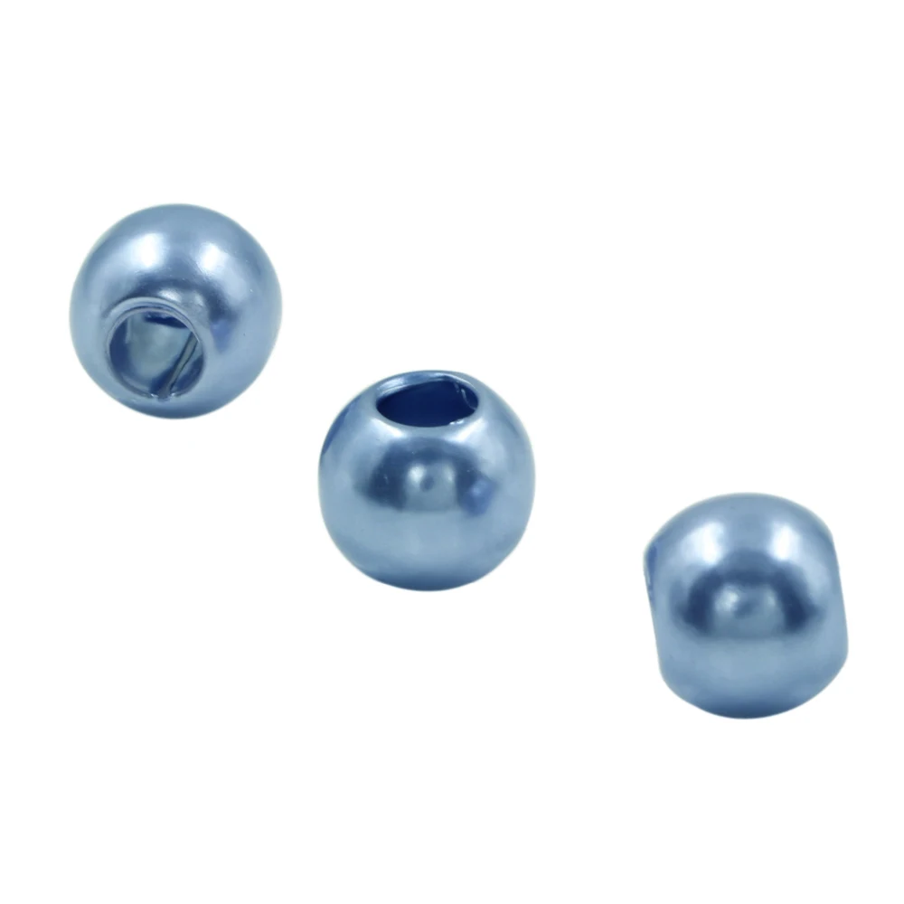 Оптовая продажа 50 шт. светло голубые акриловые блестящие подвески с