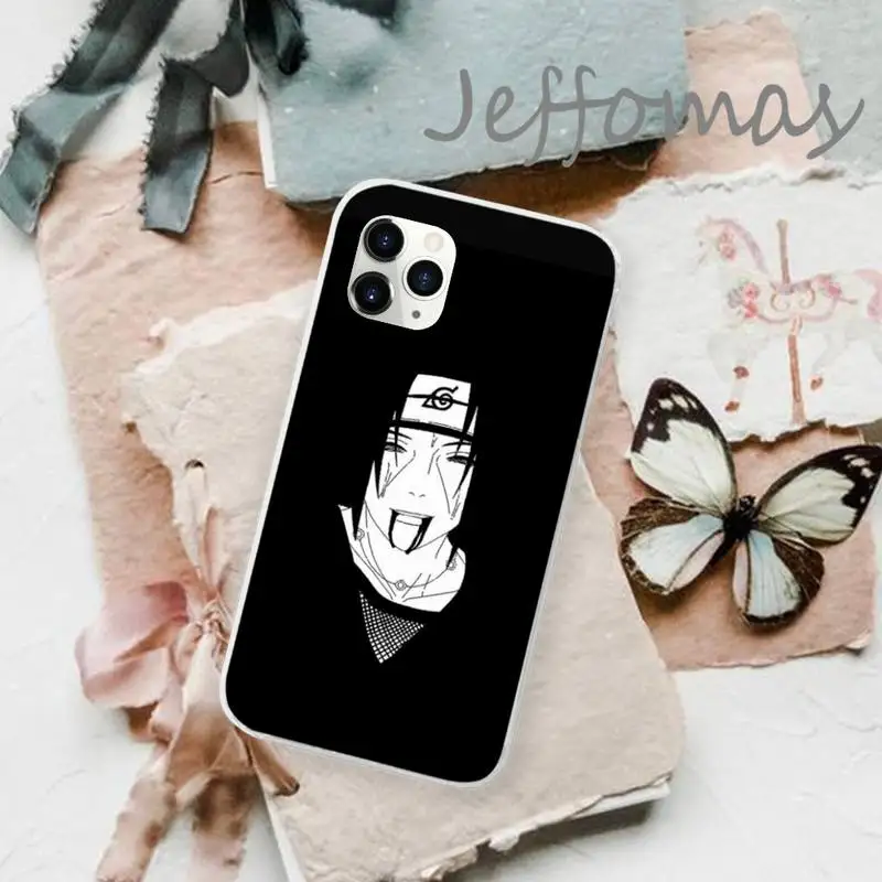 

Itachi uchiha Phone Case Transparent for iPhone 11 12 mini pro XS MAX 8 7 6 6S Plus X 5S SE 2020 XR