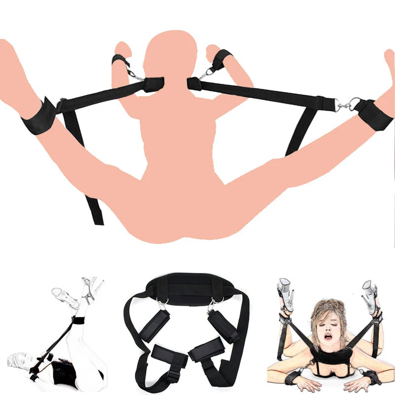 БДСМ-игрушки для взрослых товары женщин наручники и ремешки на - Цена: 332,40 руб.