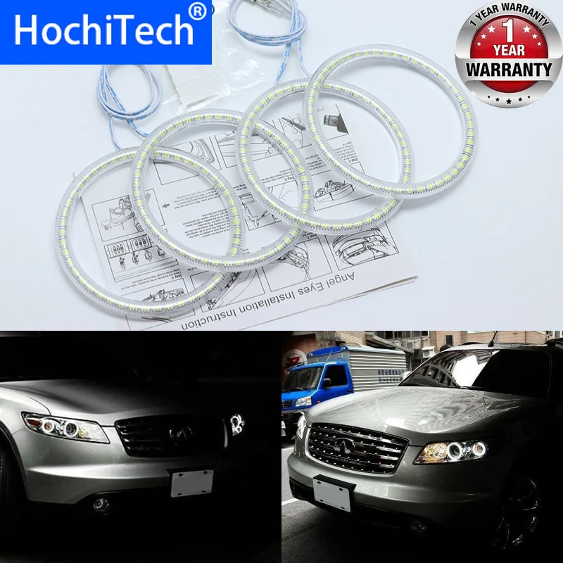 

Ultra bright SMD white LED angel eyes halo ring kit daytime running light DRL for INFINITI FX35 FX45 2003-2008