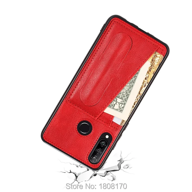 Многофункциональный слот для карт Кожаный TPU чехол для huawei P30 Lite NOVA 3 3I 4 4E Mate20 Pro P Smart плюс держатель кожного покрова 1 шт