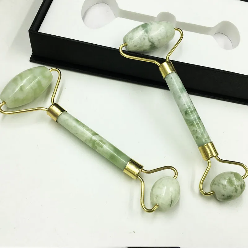 Нефритовый роликовый массажер для лица натуральный косметический массаж 1 шт. |