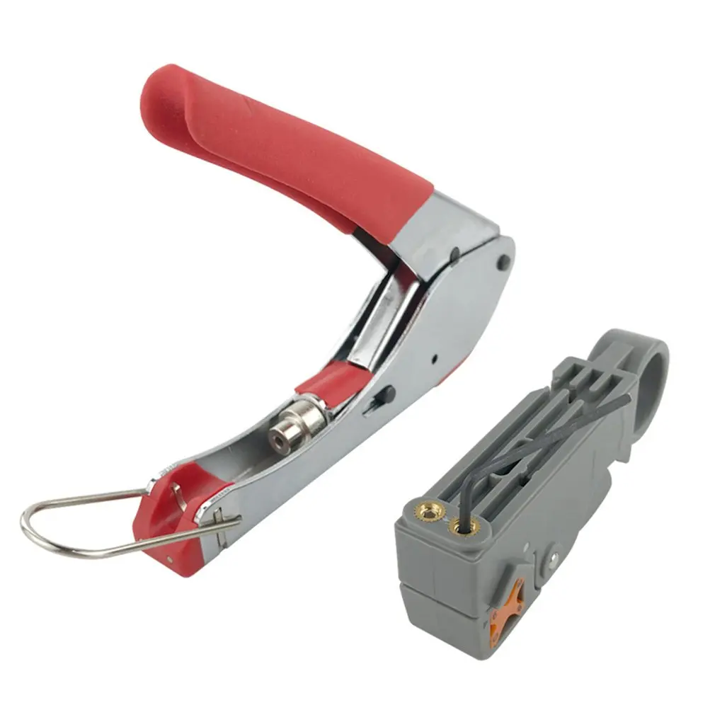 

F head squeeze tool coaxial cable stripper multi-function coaxial tool set video cable installation tool