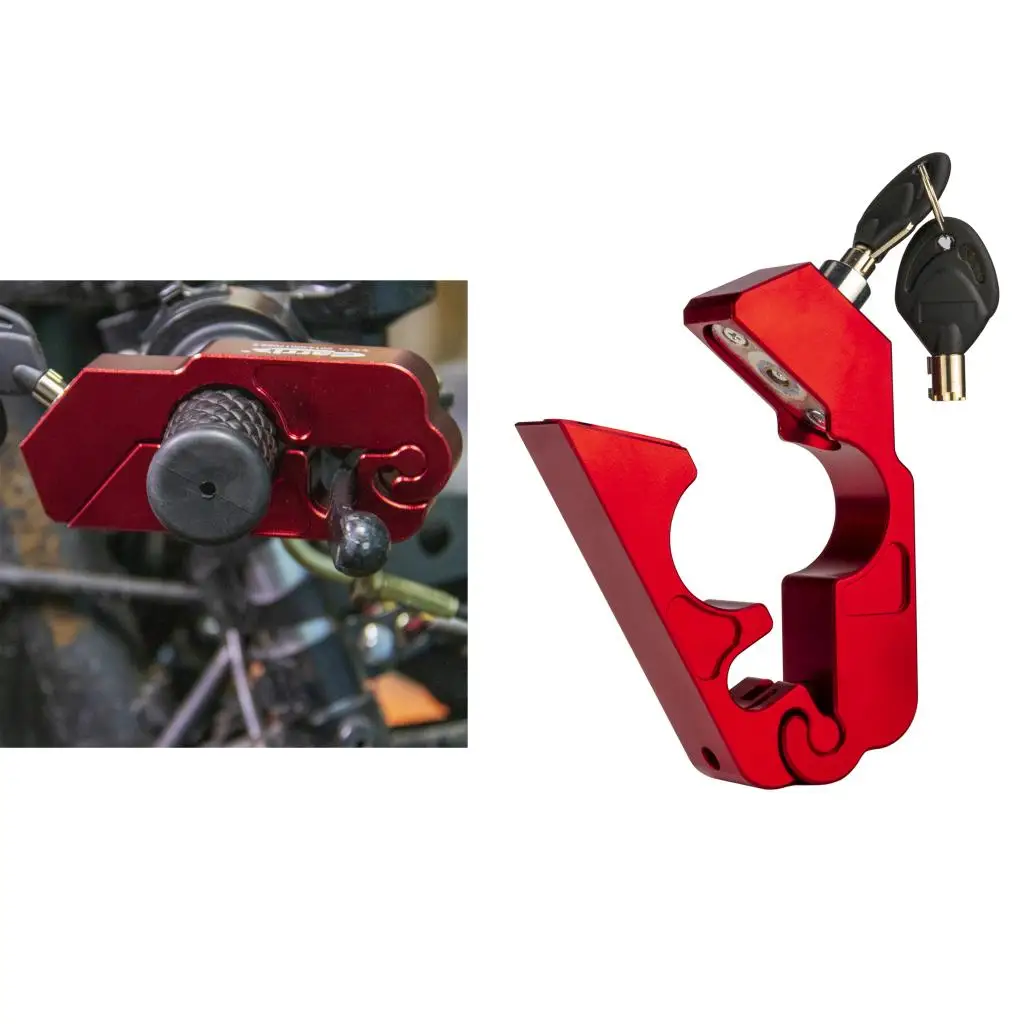

CNC Motorcycle Handlebar Lever Throttle Grip Security Lock Anti Theft Protection