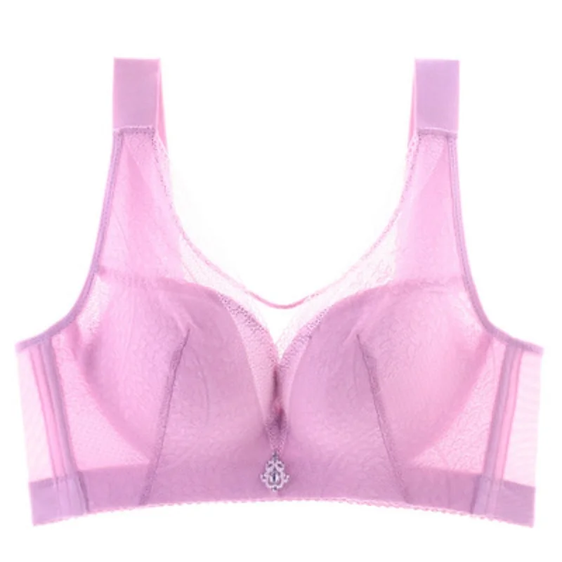 Pink Sanderala сексуальное женское нижнее белье с пуш-ап D E Cup плюс размер бюстгальтер без косточек элегантный беспроводной фитнес женское нижнее белье бюстгальтер - Цвет: Pink