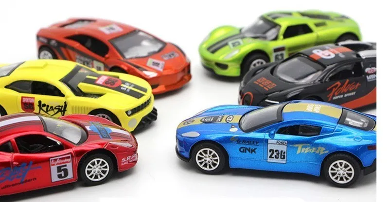 5 шт. 1: 64 детские игрушки модели спортивных автомобилей мини Карманный Автомобиль костюм авто полицейский гоночный автомобиль металлическая модель автомобиля Детские подарки для детей