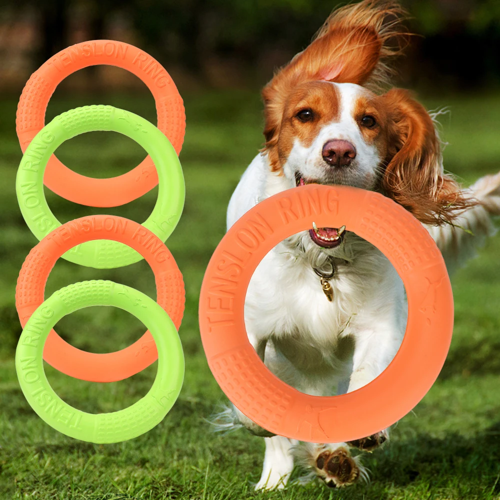 

Летающие диски для питомцев, уличные интерактивные игрушки для собак размера S/L, плавающие игрушки для собак из ЭВА, устойчивое к укусам кольцо для дрессировки собак, Съемник