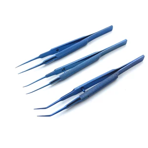 10,5 см титанового сплава с круглой ручкой из нержавеющей стали пинцеты для век платформа двойное веко инструмент тонкой ткани щипцы офтальмические инструменты