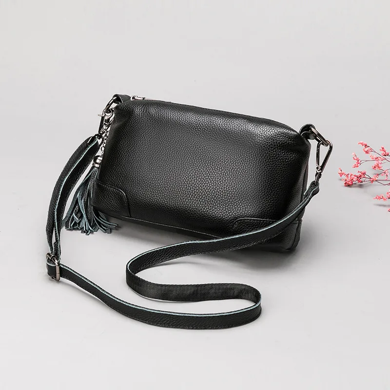 Женская кожаная сумка сумка-мессенджер с накладным слоем 0412 | Багаж и сумки