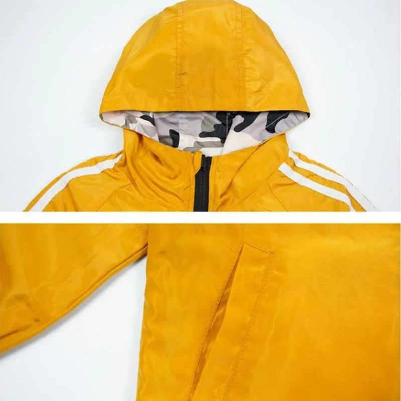 Новинка 2022 камуфляжная Двусторонняя Детская куртка с капюшоном для подростков