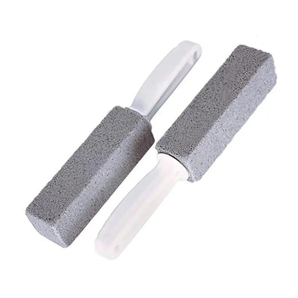 

2Pcs Toilets Brushes Natural Pumice Stone Cleaning Stone Cleaner Brush With Long Handle for Toilets Sinks Bathtubs