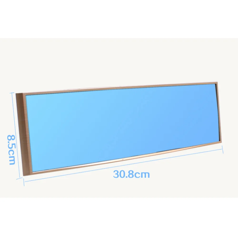 

Universal Car Rear View Mirror Wide Angle Blue Glass Panoramic Anti-dazzling Interior Rearview Mirror Large Vision 280mm Curved