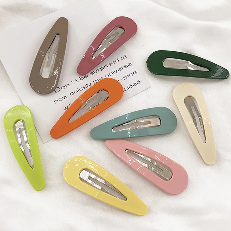 1 шт. новинка милая заколка для волос девочек и женщин Милая блестящая однотонная