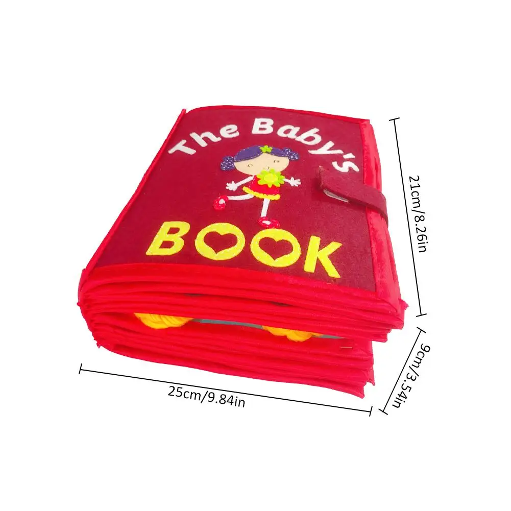 

Kid's Cloth Book Non-Woven Picture Book Manual Three-Dimensional Book For Early Education Cognitive Development