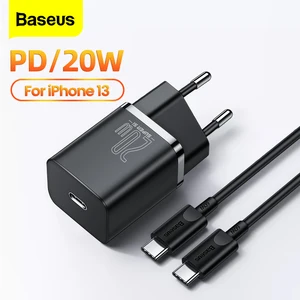 Сетевое зарядное устройство Baseus с двумя USB-портами и поддержкой быстрой зарядки, 20 Вт