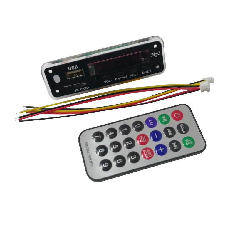 DC 12 В Автомобильный Bluetooth MP3 WMA FM AUX декодер плата аудио модуль SD карта USB радио автомобильный MP3 динамик аксессуары