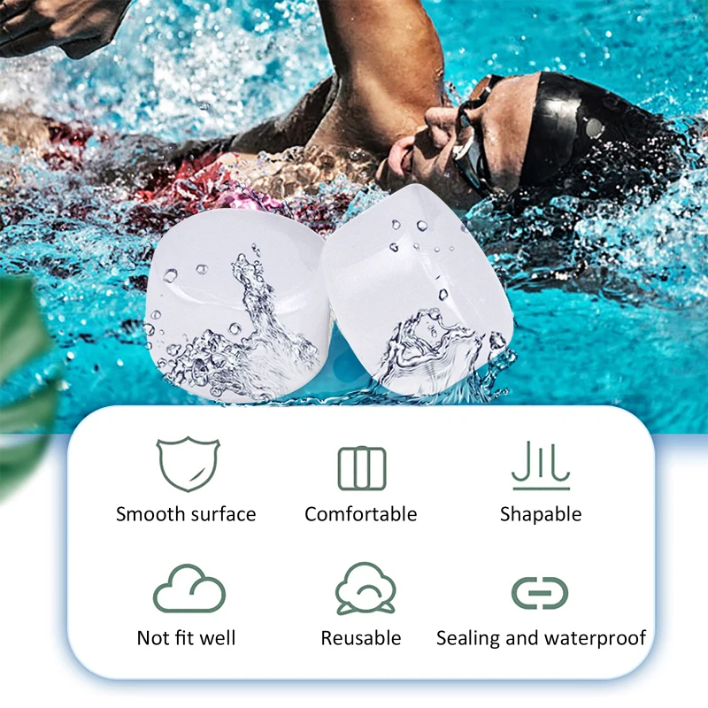 8 шт. в партии = 2 коробка плавательные силиконовых затычек для ушей анти Шум