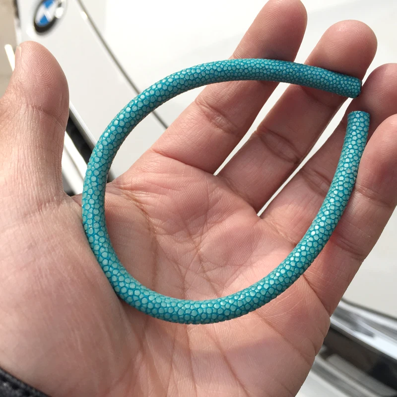 Для мужчин диаметр 5 мм 6 длина 20 см кожа ската для diy ручной Браслеты подходит