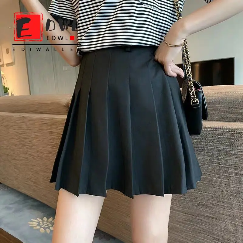 

Юбка плиссированная, с завышенной талией, универсальная, 8XL, большие размеры, Корейская версия, для полных женщин, на лето, 2021