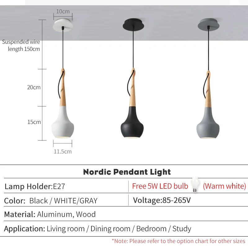 

Loft Pendant Lights Modern Bedroom decoration Bedside lamp E27 Frosted Nordic Ceiling Hanging Industrial Lamps for living room