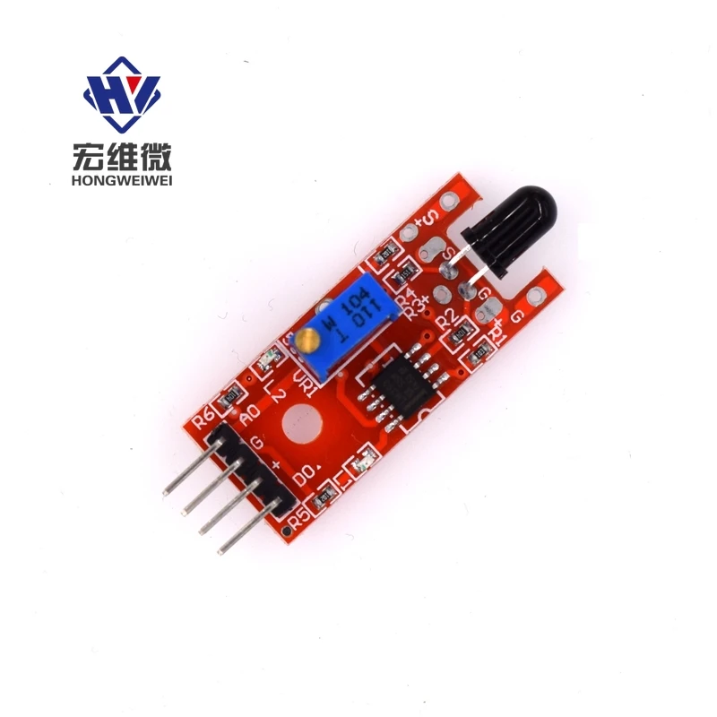 

Smart Electronics 4pin KY-026 Flame IR Sensor Detection Module Detects Infrared Receiver for Arduino Temperature Detecting KIT