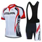 Новая команда Strava 2021 одежда для велоспорта оборудование для гоночного велосипеда быстросохнущая одежда мужской велосипедный трикотажный комплект Ropa Ciclismo Maillot