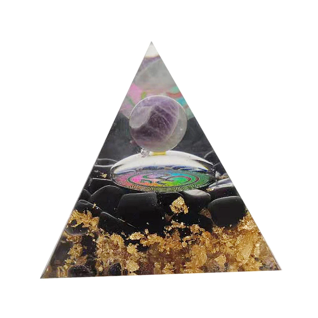 

Orgone Pyramid-Black Tourmaline-Crystal-Orgone Energy Generator- Crystal Pyramid for EMF Protection – Heal Crystal Meditation