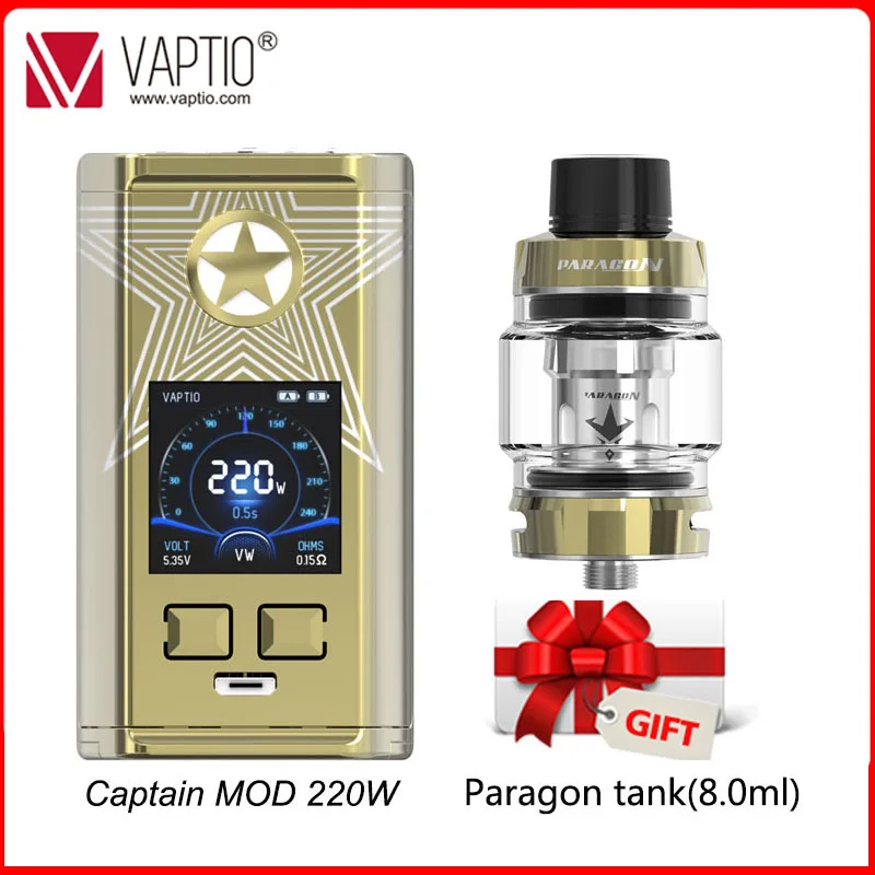 240 Вт Vape mod Vaptio N1 Pro Box mod электронная сигарета, вейпинг подходит Двойной 18650 Батарея для 510 Распылитель на резьбе для электронной сигареты