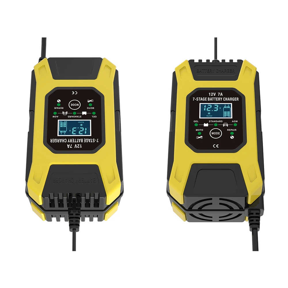 Новое 7 ступенчатое зарядное устройство 12 в А свинцовое гелевое STD AGM для