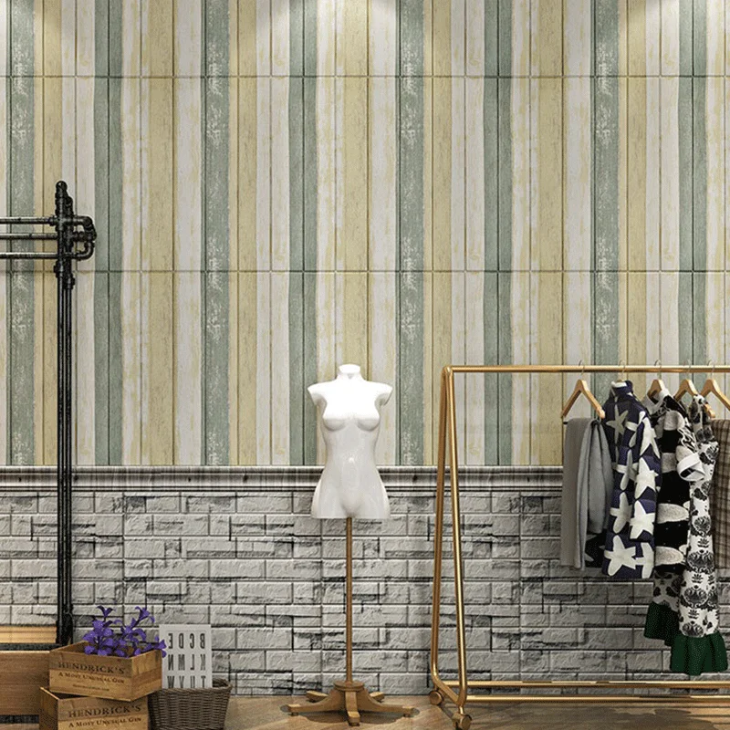 Самоклеящиеся панели настенные водонепроницаемые 3D обои для ванной комнаты