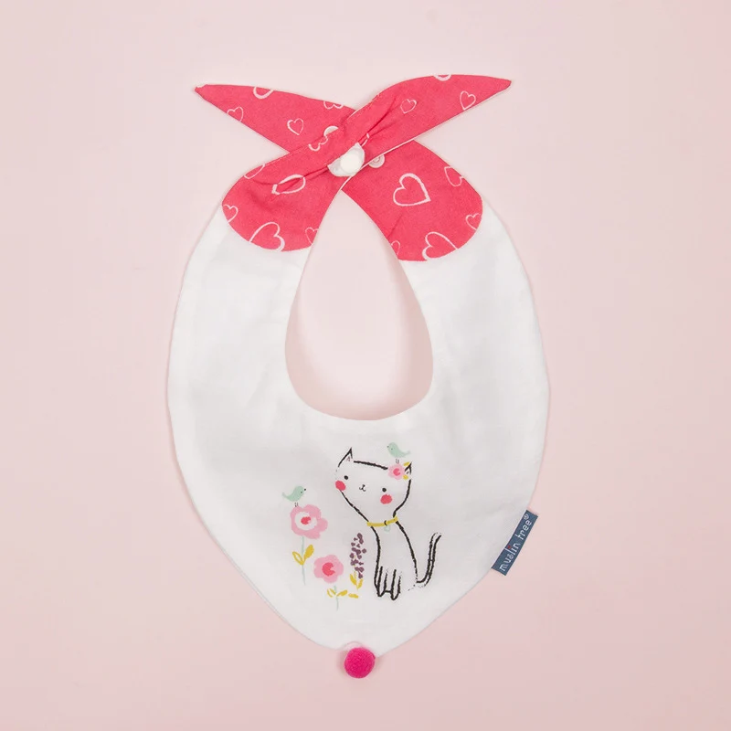 Baby Bibs Cute Cartoon Pattern Saliva Towels Soft Breathable Comfortable Adjustable Size Stuff For Babies From 0 To 3 Years | Детская