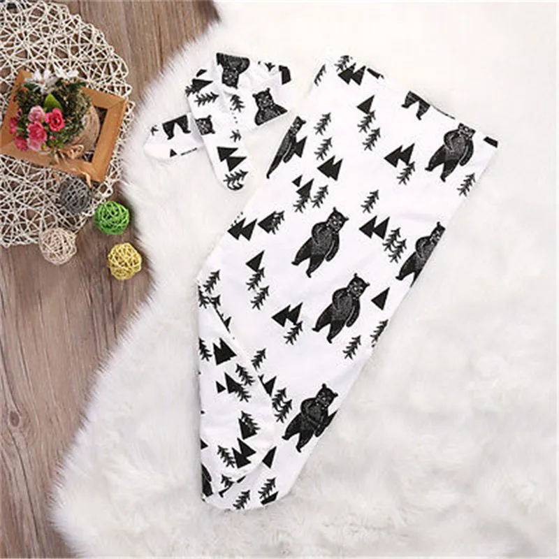 Комплект из 2 предметов модная одежда для новорожденных детское Пеленальное