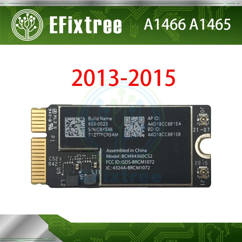 5 шт. 653-0023 A1466 A1465 WiFi карта Bluetooth Air порт для MacBook 11 &quot13&quot BCM94360CS2 BCM94360CS2AX 2013 2014 2015 2017 |