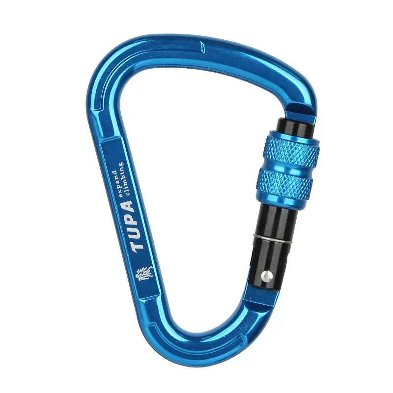 

New 7075 Aviation Aluminum Lightweight Lock Safety Buckle Professional Downhill Climbing Caving Equipments