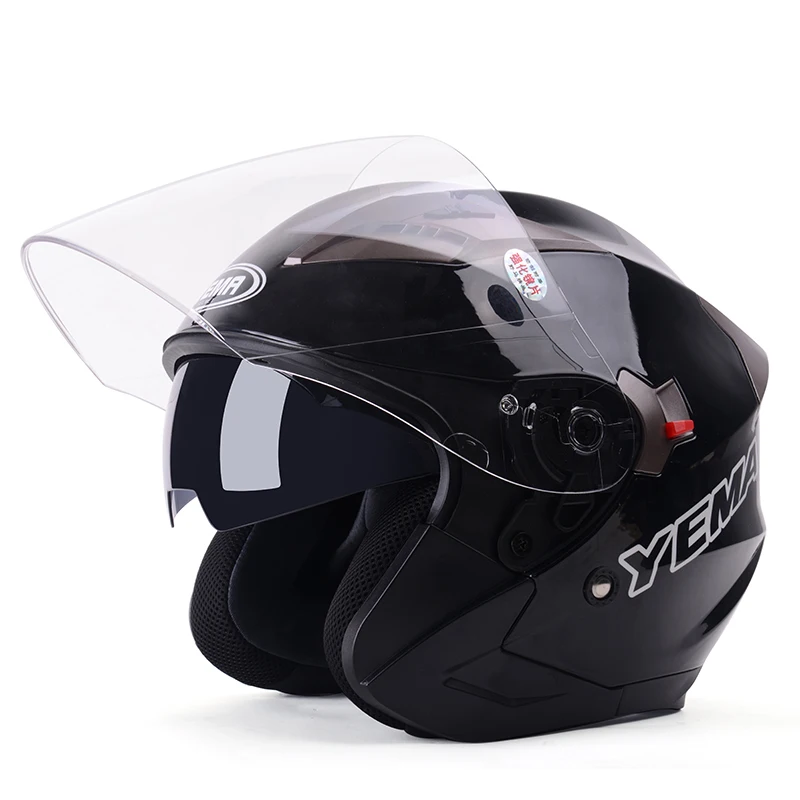 

zq Electric Motorcycle Helmet Men's and Women's Winter Safety Helmet Four Seasons