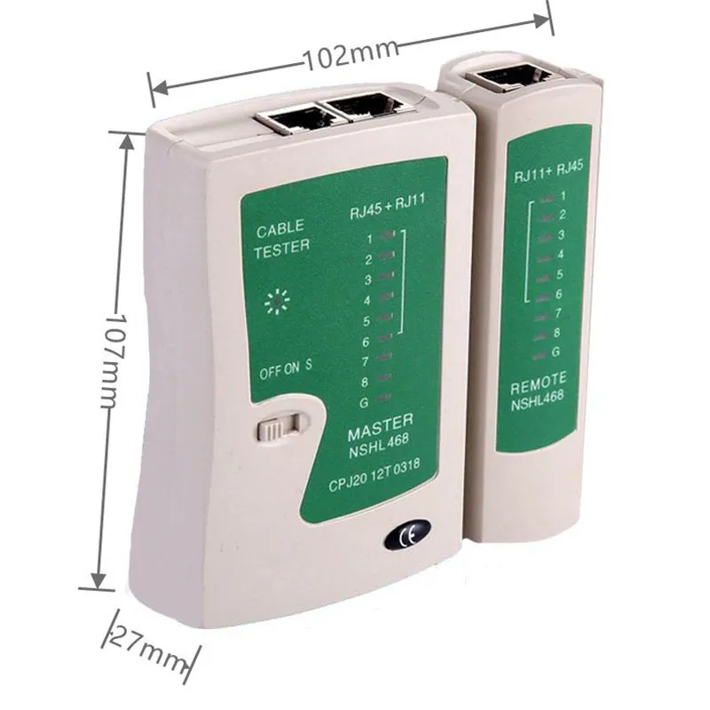 Тестер сетевого кабеля JTKE RJ45 RJ11Cat5 Cat6 тестер детектор телефонной линии трекер