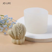 jo life silicone 3d glove mould baking decoration tool xmas weave adorable mold