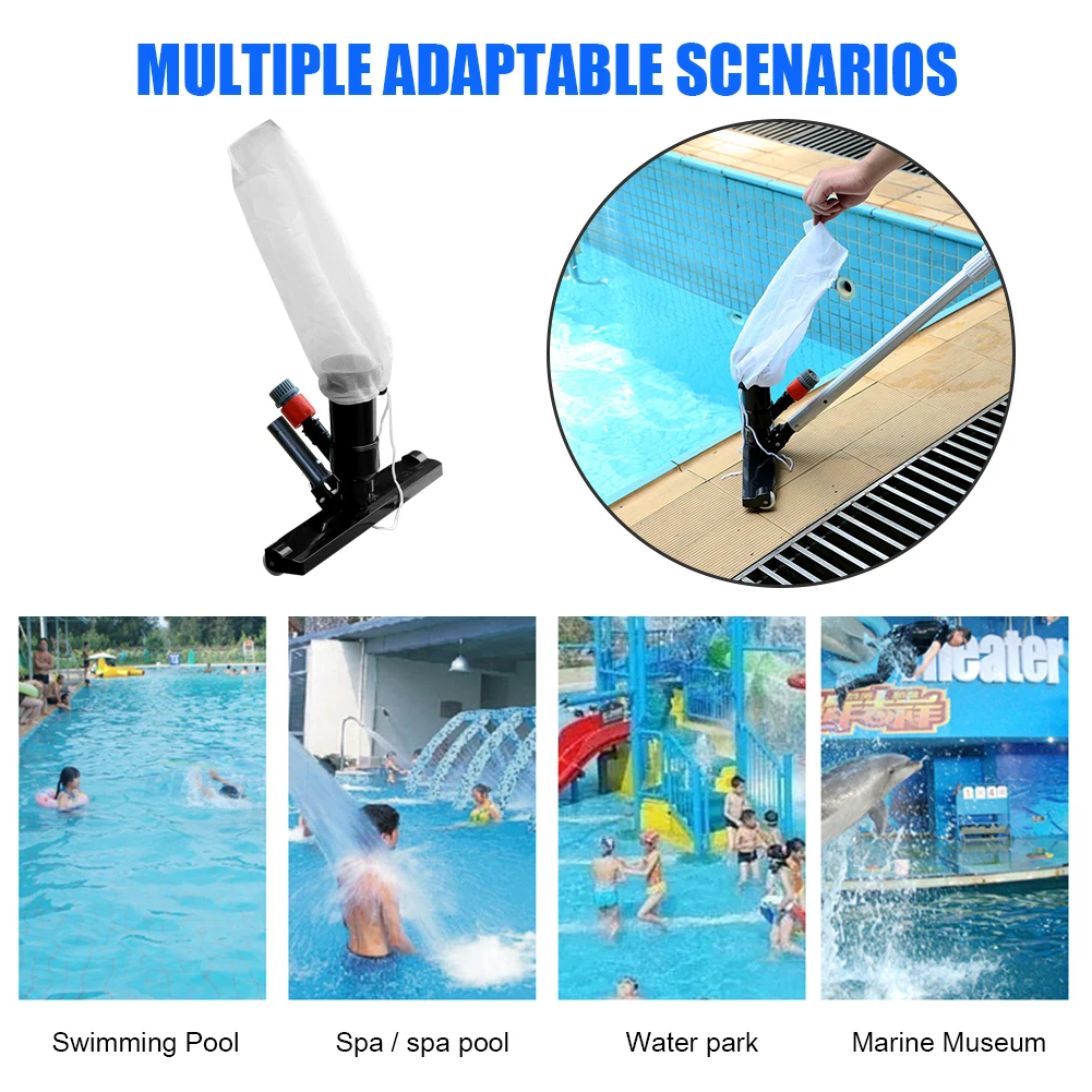 

Swimming Pool Cleaning Tools SPA Pond Vacuum Cleaner Suction Head with Mesh Bag Swimming Pool Spa Pond Tub Accessories