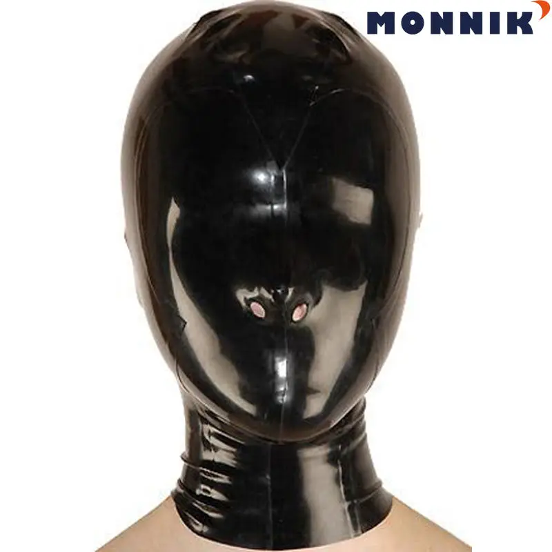 MONNIK latexLatex mask Realistic Latex Mask Sexy Rubber Unisex Hood with Zipper for Catsuit Wear |