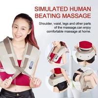 u shape heat kneading infrared back shoulder neck massager electrical shiatsu knocks cervical massage shawls pain relief device
