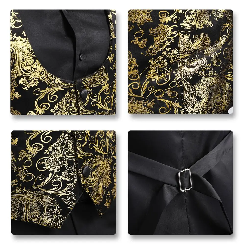 Мужской золотистый Блейзер yunклос жилет с V образным вырезом для свадьбы и