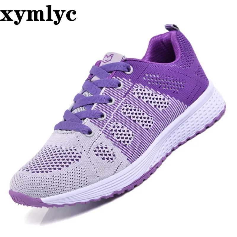 2020 ВЕСНА Новинка осени Мужская обувь на плоской женский Летающая тканая Женская